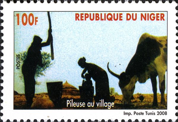 Pickers in the village