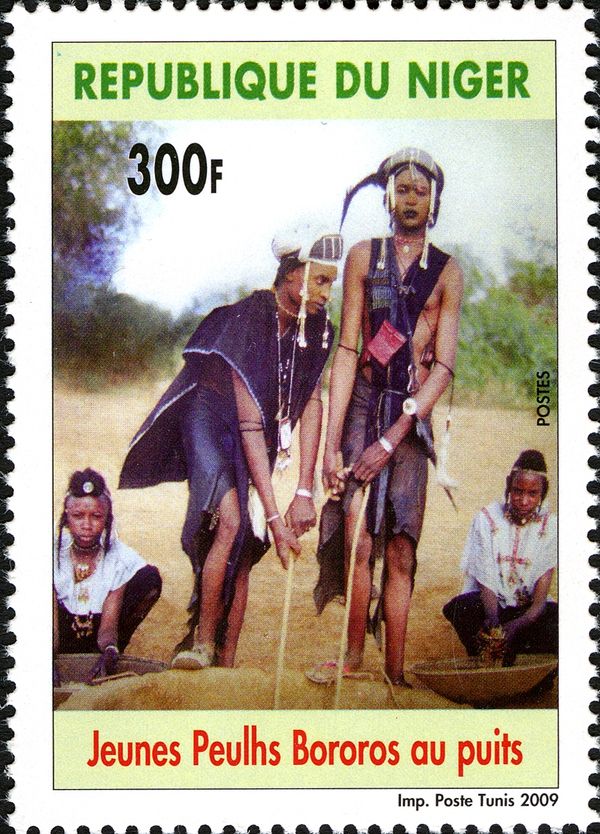 Young Peulhs Bororos at the Well