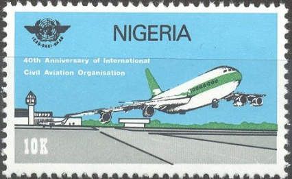 Airline taking off