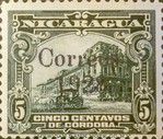National Palace, Managua overprinted