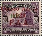 Definitive with red and green overprint