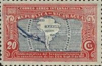 Map over South America