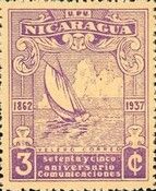 Postal sailing ship