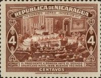 President Anastasio Somoza in US House of Representatives
