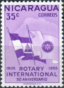 National flag and Rotaryflag