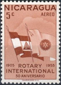 National flag and Rotaryflag