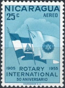 National flag and Rotaryflag
