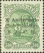10 years of philatelic club of San José, Costa Rica