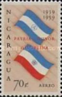 National Flag of Nicaragua and Flag of the Military Academy