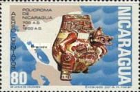 Ceramic Figure, Map of Nicaragua