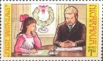 Virginia O’Hanlon writing letter, father.