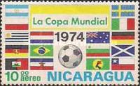 Flags of participating countries 1974, Overprinted