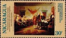 Signing Declaration of Independence, by John Trumbull
