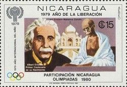 Albert Einstein(1879-1955) and Mahatma Gandhi(1869-1948)