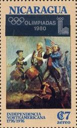 Bicentenary of American Independence Overprinted in Silver