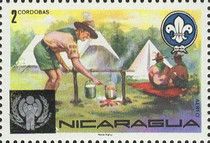 World Jamboree Norway Souvenir Sheet 1, Overprinted