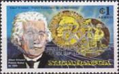 Albert Einstein, overprinted.