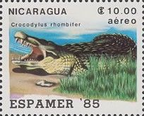 Espamer Havana 1985. Crocodile (Crocodylus rhombifer)