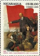 Lenin speaking to workers