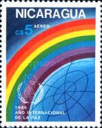 Globe, rainbow, emblem