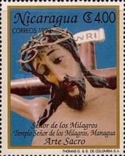 Crucifix, Temple of Miracles, Managua.