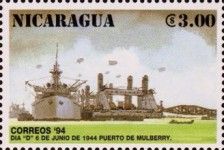 Mulberry artificial harbor.