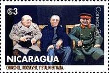 Churchill, Roosevelt and Stalin at Yalta