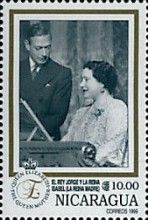 Queen Mother with King George VI