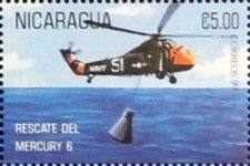 Salvage of Mercury 6 capsule