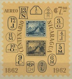 Nicaragua stamps N°1 and N°2