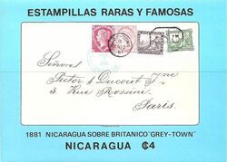 Cover from Nicaragua with Mixed Postage