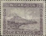 Mount Momotombo (Overprinted Telegrafos)
