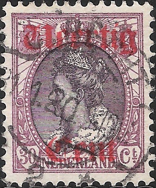 Queen Wilhelmina - Overprint Flaw