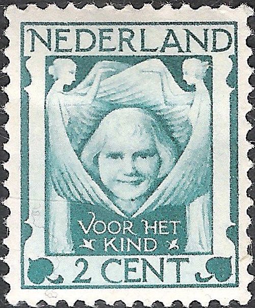 Child head with angels