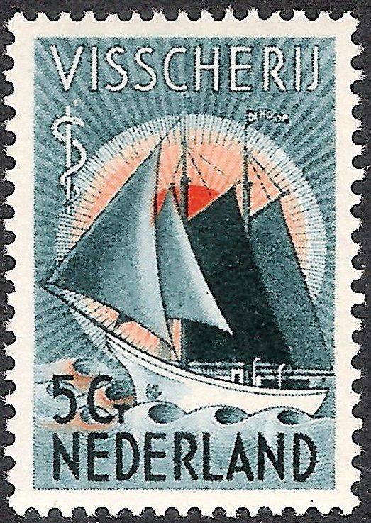 Sailor Stamps - Fishing, Hospital Ship "De Hoop"