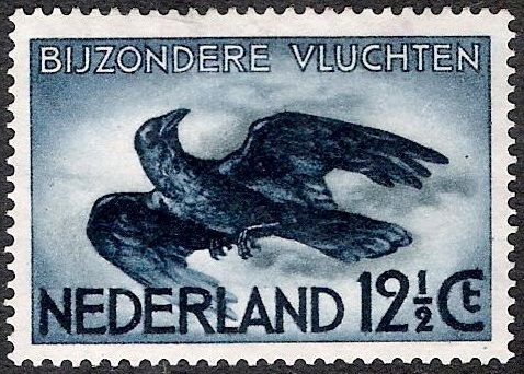 Stamp for special Flights - Carrion Crow (Corvus corone)