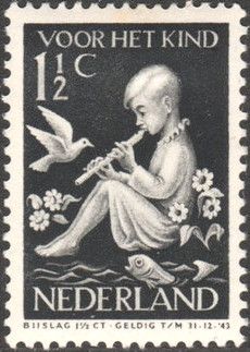 Child with Flute and Bird