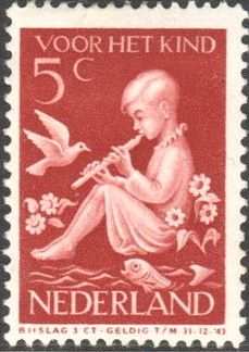 Child with Flute and Bird