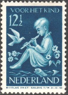 Child with Flute and Bird