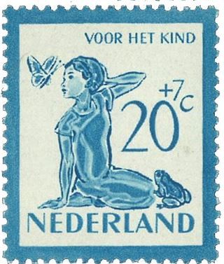 Girl with Butterfly and Frog
