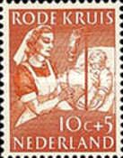 Red Cross Nurse with Blood Transfusion