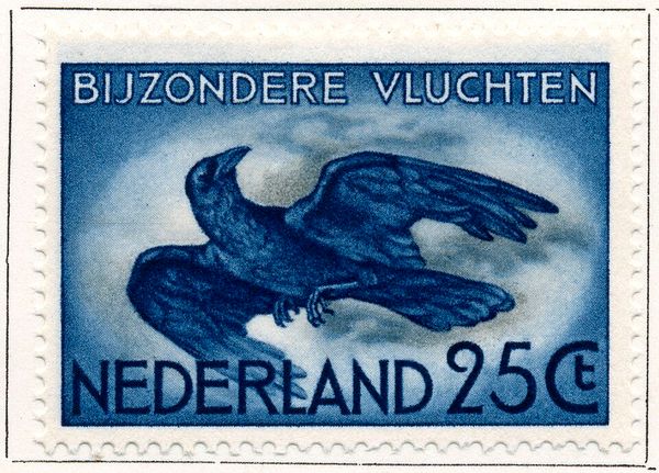 Stamp for special Flights - Carrion Crow (Corvus corone)