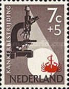 Microscope and Emblem Fight against Cancer