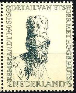 "Farmer with High Hat" by Rembrandt