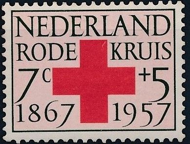 Red Cross with Year Dates