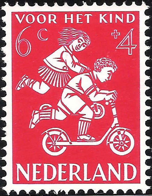 Boy and Girl on Scooter