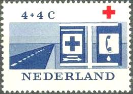 Road with Red Cross and Alarm Signs