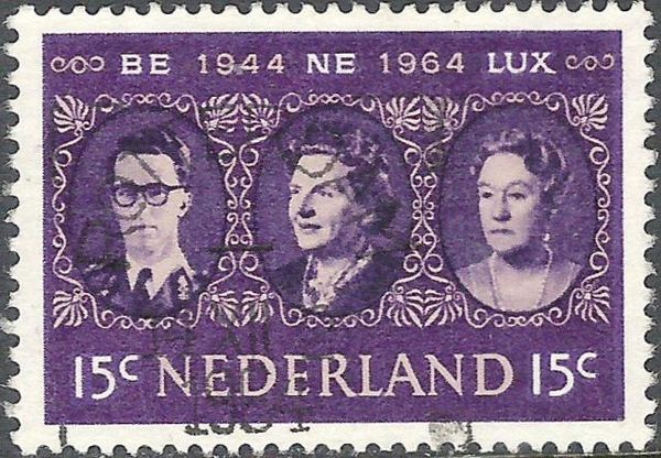King Baudouin, Queen Juliana and Grand Duchess Charlotte