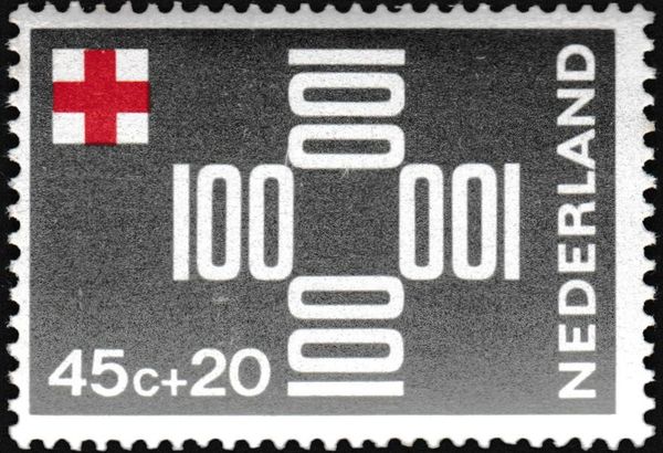 The numbers "100" forming a cross
