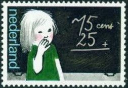 Girl and Blackboard